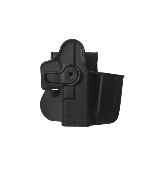 IIMI-Z1023 Πιστολοθήκη  Polymer Retention Holster with Integrated Magazine Pouch for Glock 17/19/22/23/28/31/32/36 Gen 4 CompatibleMI-Z1023 Πιστολοθήκη  Polymer Retention Holster with Integrated Magazine Pouch for Glock 17/19/22/23/28/31/32/36 Gen 4 Compatible