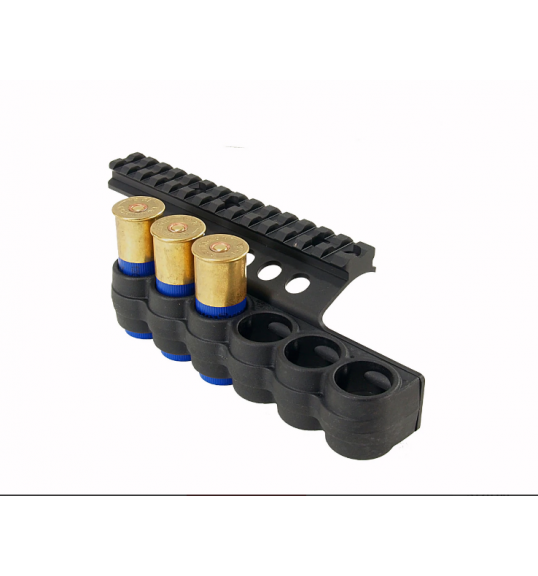 Φορέας φυσιγγίων MESA TACTICAL 94920 SureShell® Polymer Carrier And Rail For Ben SuperNova (6-Shell, 12-GA, 5 1/2 In)