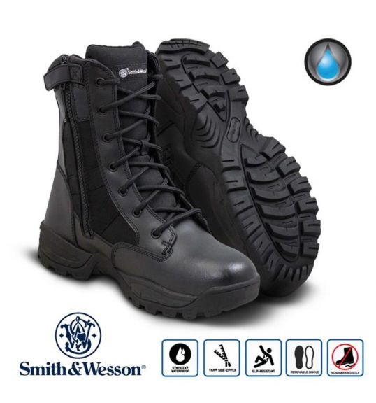 Smith & Wesson® Άρβυλο Footwear Breach 2.0 Men's Tactical Side-Zip Boots - 8" Black